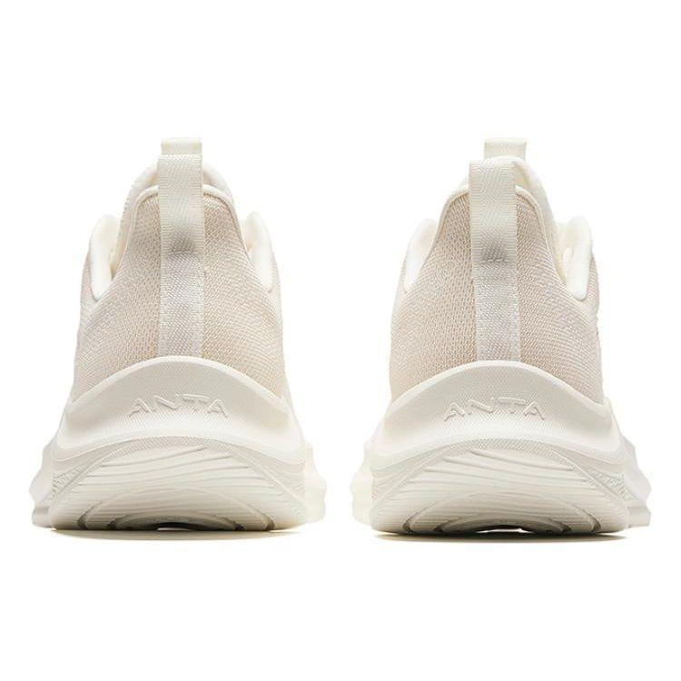 Anta Lightweight Breathable Low-Top Running Shoes Men Sneakers Beige 912425509-1