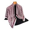 Refreshing ins wind simulation silk high-end large square scarf silk scarf printed shawl scarf sunscreen scarf headscarf scarf