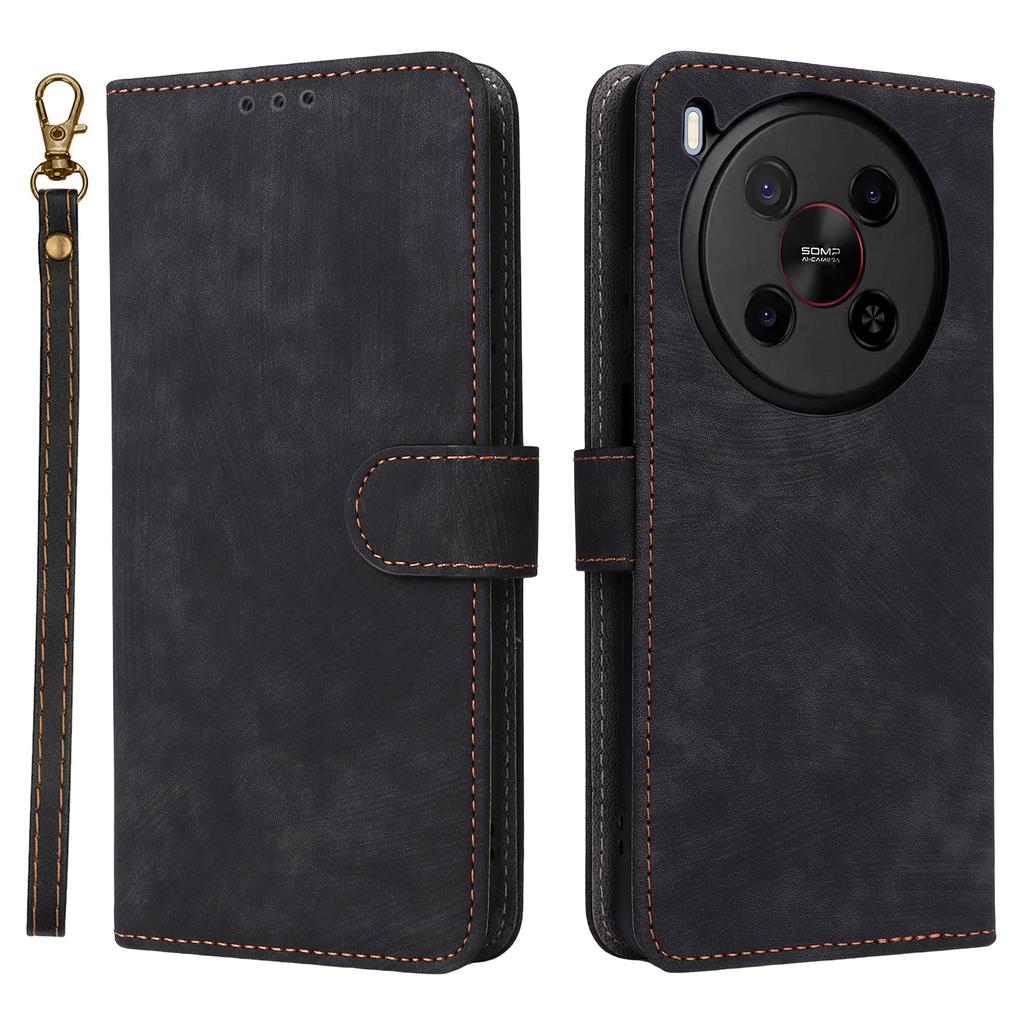 For ZTE Blade V70 Max/nubia V70 Max Case Wallet RFID Blocking PU Leather Cover Viewing Stand