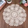 Dollies for Tables, 15.7 Inch Large Cotton Handmade Table Doilies Vintage Round Crochet Doilies Lace Placemats Knitted Tablecloth for Home Kitchen