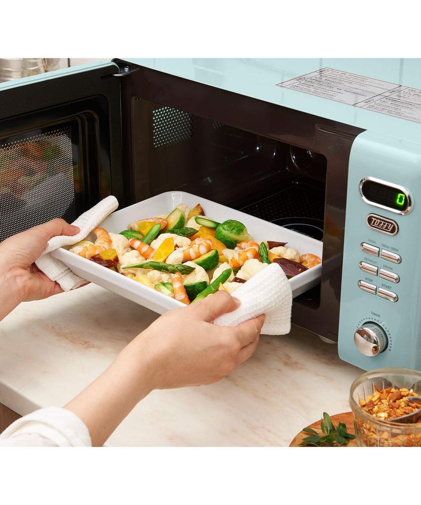 Микроволновая печь Компактная 17 л Плоский стол Ретро Симпатичная Новая Жизнь Одна Гостиная Две Гостиные [Toffy] K-DR1 (Пепельно-белый) К-ДР1-АВ