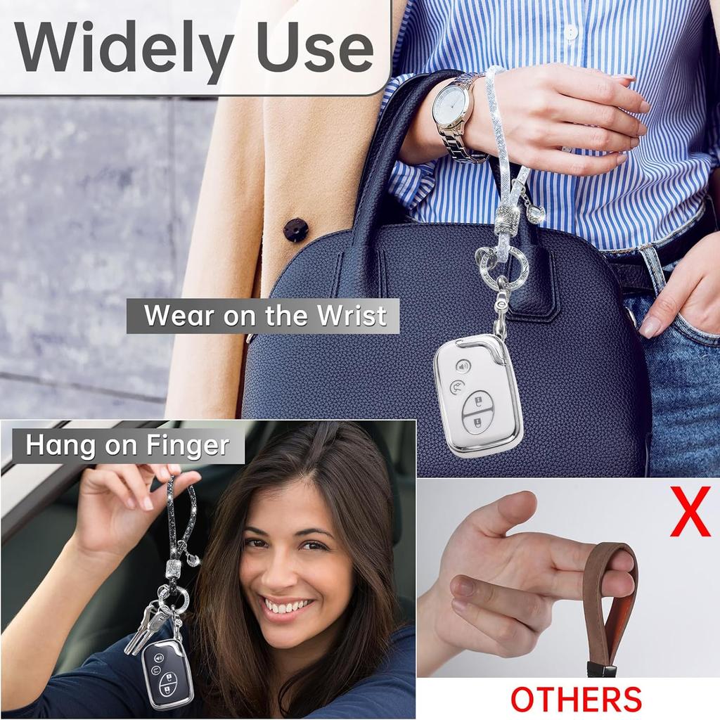 Чехол для брелока Lexus с хрустальным автомобильным брелоком, защитный чехол для ключей Lexus GX460 RX350 ES350 IS250 GX460 LX570 IS350, черный