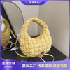 Summer Niche Bag Women's New Lightweight Versatile Messenger Bag Pleated Portable Small Bag Dumpling Bag