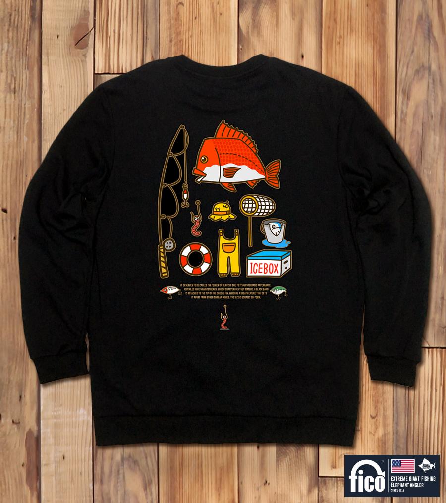 DOLDOL Fico-Mtm-145 Extreme Fishing Pico Season 2 Character Graphic Long Sleeve Sweatshirt