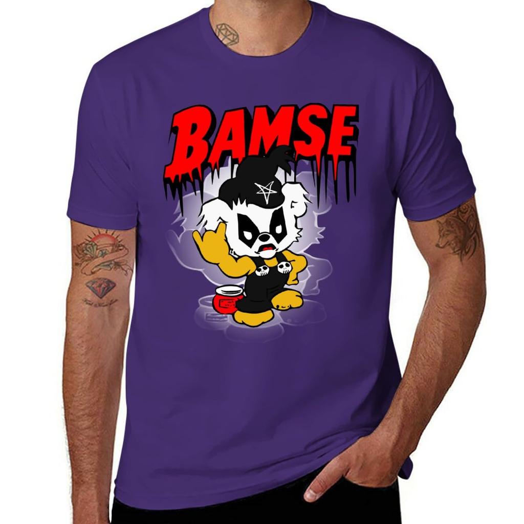 New Black Metal Bamse T-Shirt sweat shirt black t shirt workout shirts for men