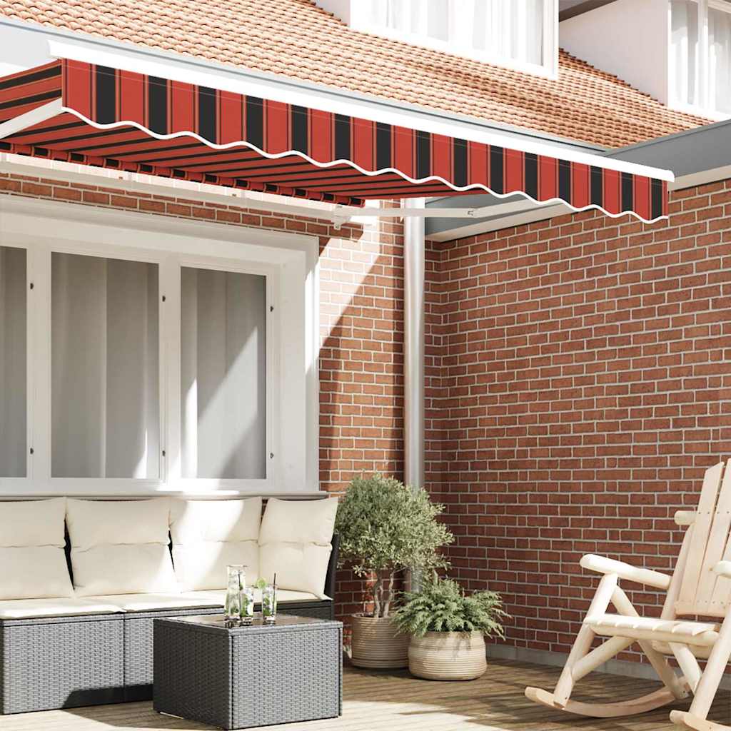 Replacement Awning Skirt Orange Black Yellow 2.5 m Polyester