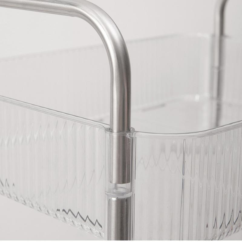 Тележка на колесиках для ванной комнаты, органайзер для хранения, передвижной стеллаж, органайзер, тележка для хранения косметики для офисной кухни