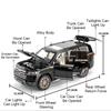 Большой 1:18 Land Rover Range Rover LC300 Модель автомобиля Игрушка Музыка Свет Амортизация Внедорожник Металлические литые модели Рождественский подарок
