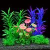Artificial Aquatic Plants Fade-resistant Simulation Plastic Hydroponic Grass Vibrant Aquarium Landscape Decor for Fish Reptile Tanks