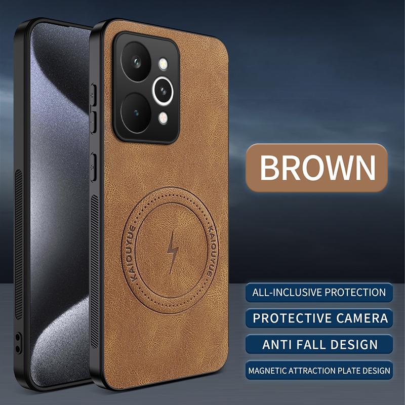 Чехол для Realme 15 5G Роскошный из овчины Магнитный Magsafe Беспроводная зарядка Матовый чехол для Realme 15pro Противоударный Защитный бампер