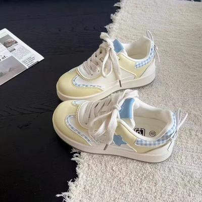 Милые кеды женские осенние новые повседневные универсальные нишевые туфли-булки на платформе белые туфли