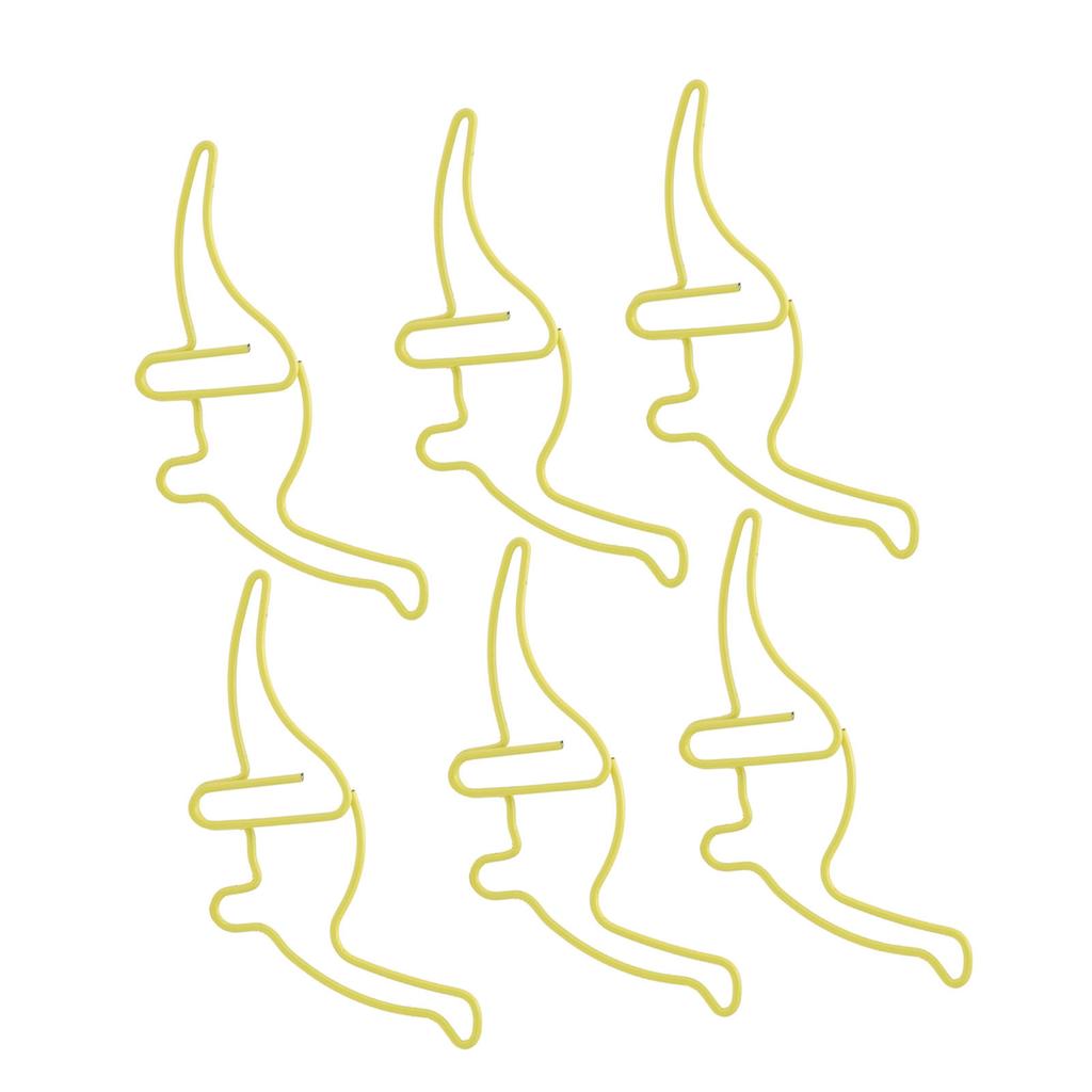 100 шт. забавных скрепок, инновационный процесс гальванопокрытия, устойчивый к ржавчине, милые скрепки для офисов, хо