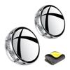Новые 2 шт. Автомобильные зеркала заднего вида Зеркало заднего вида Дополнительное зеркало для слепых зон Автомобильное выпуклое зеркало Градус 360 Аксессуары Выпуклое Регулируемое L9Y0