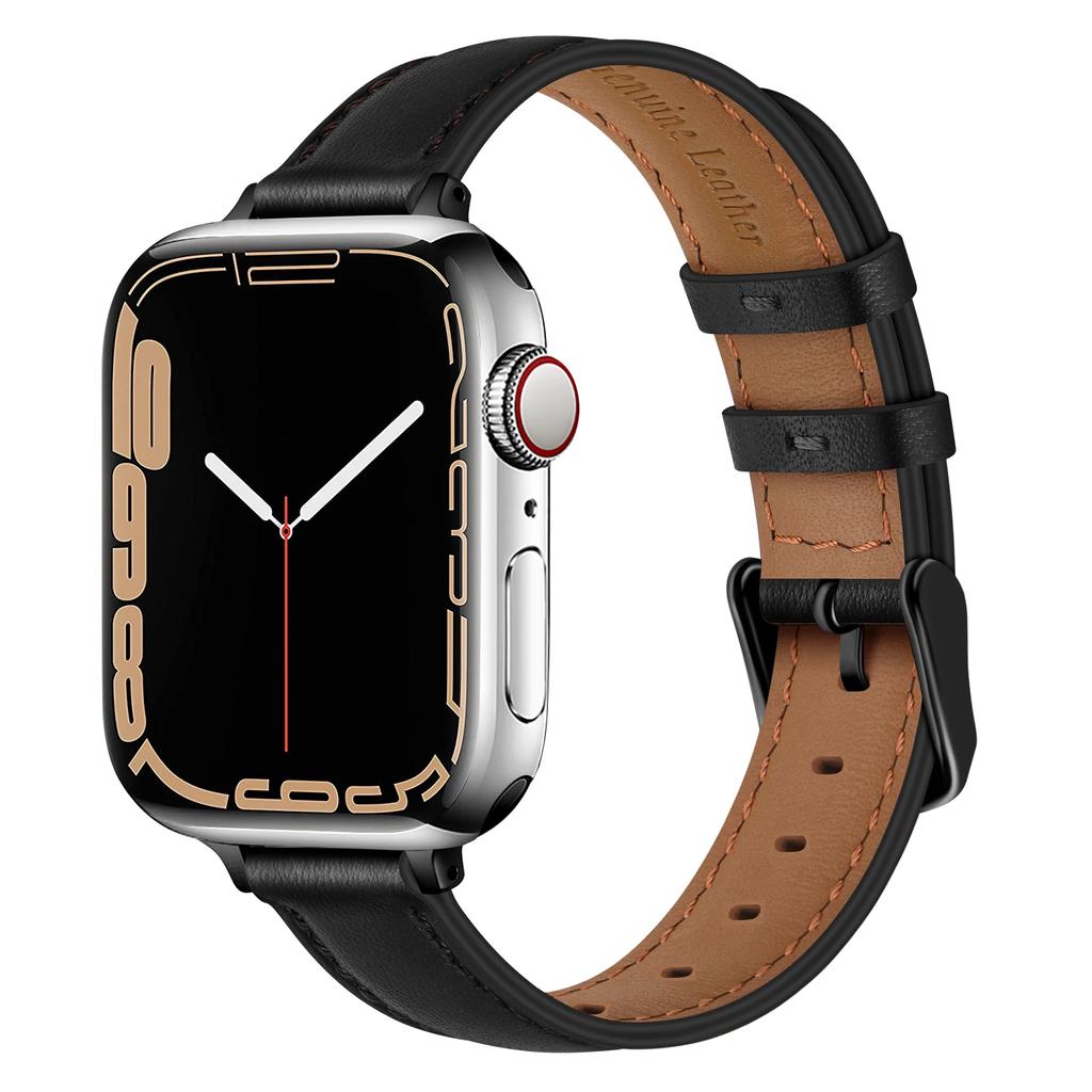 Ремешок из кожи для часов Apple Watch Band 38/40/41MM 42/44/45MM Браслет для iWatch 8 7 3 4 5 6 SE 49mm Smartwatch Аксессуары