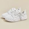 New Small Size Dad and Daughter, Spring Casual Shoes Leather Little White Shoes Women's Platform Sports Student Board Shoes