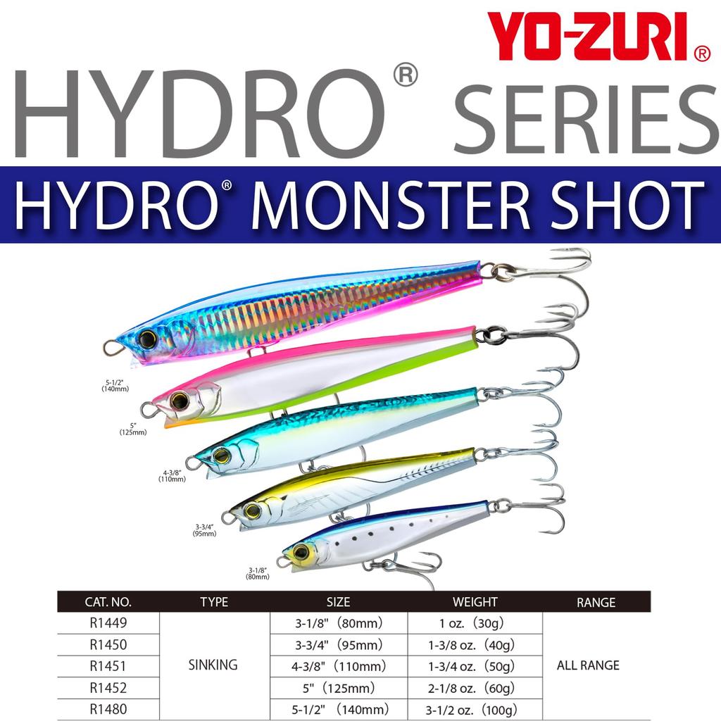 YO-ZURI Saltwater Lure Hydro Monster Shot Sinking 125mm Color Green Mackerel