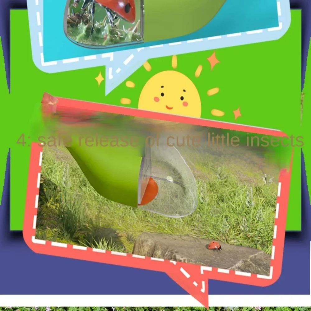 2 шт. портативный прозрачный ловец насекомых для использования в помещении и на открытом воздухе, детская игрушка, наблюдатель за насекомыми для исследования на открытом воздухе