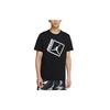 Jumpman Box SS Дышащая спортивная повседневная футболка с коротким рукавом с буквенным принтом Мужские топы Черный DA9901-010