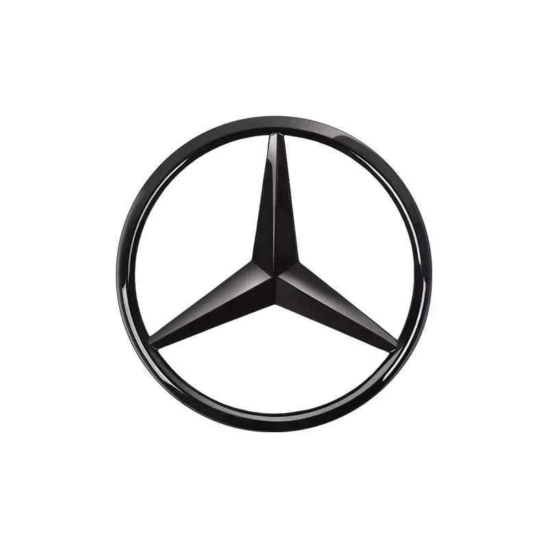 AABII1 1pcs 52mm 57mm Car Steering Wheel Logo Sticker Emblem  For Mercedes Benz AMG W176 W202 W204 W205 W210 W211 CLA CLK CLS GLA GLC