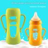 160/240ML Bottle Sleeve Wide Bore Design Heat-resistant Food Grade Material Glass Milk Bottle Cover for  Pigeon