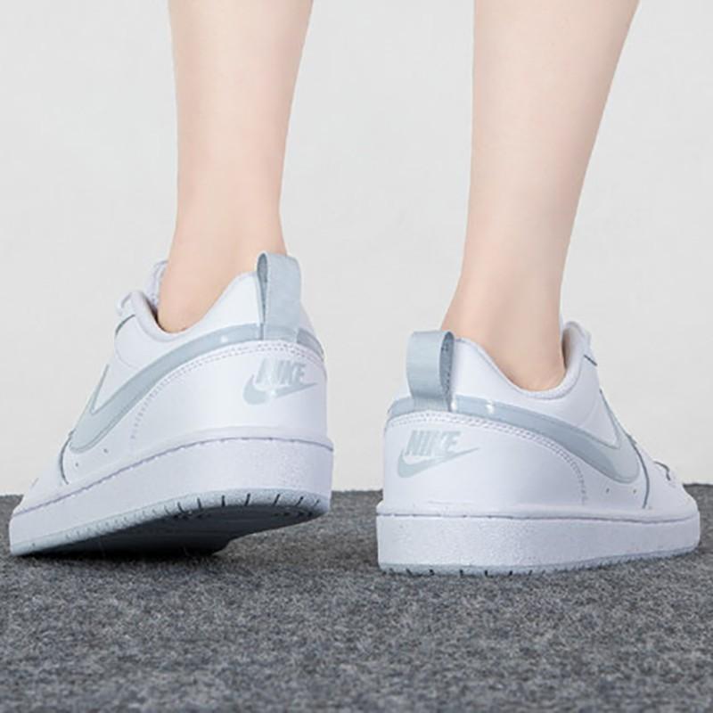 Nike Детские кроссовки Court Borough Low 2 GS Aura белого цвета BQ5448-118