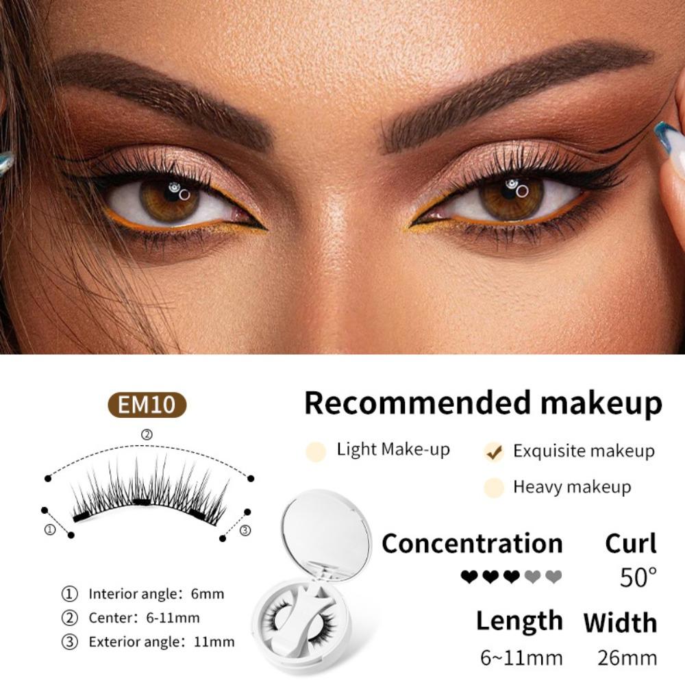 Magnetic Magnetic Eyelashes Kit Natural Look False Eyelashes with Magnets for Eyelash Extension