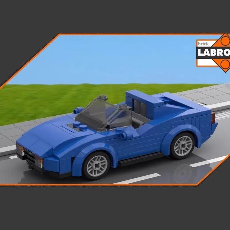 MOC-32954 Конструктор автомобиль Городской автомобиль Синий Классический Кино Спортивный автомобиль Серия Гоночная модель Креативный подарок Пазл Набор строительных блоков