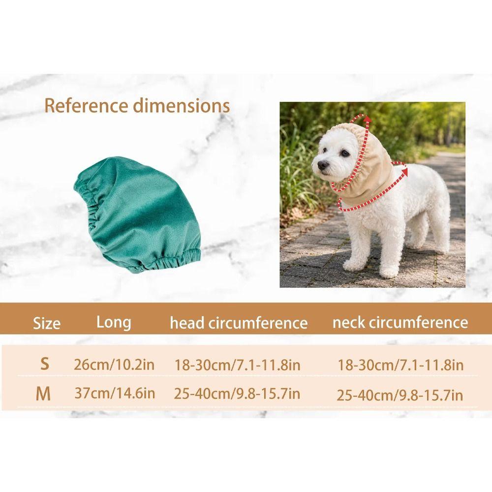 Noise Reduction Dog Calming Earmuffs Adjustable Pet Headgear Pet Calming Hood Cold Protection