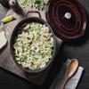 Staub Кокот Овальный Гранатово-красный Кастрюля из литого чугуна с эмалью с двумя ручками Совместима с индукционными плитами Японский La Cocotte Круглый "Pico 31см" [Авторизованный продукт] 40509-366
