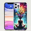 Meditation Yoga Girl Phone Case for Apple iPhone 17 Air 16 15 Plus 14 + 13 Mini 12 11 Pro Max 7 8 SE 16Max Soft Shell Cover Coqu