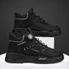 Fashion 2024 New Men's High Top Platform Casual Boots Swivel Button Outdoor Cargo Men's Booties Motorcycle Ankle Boots Sneakers for Men