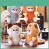 Cuter Cat Capybara Plush Pendant Soft Stuffed Animal Toy Keychain Gift For Kids