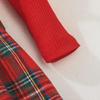 INS Baby Fashion Christmas Plaid Bow Dress 2025 - Children's Long-Sleeve Skirt