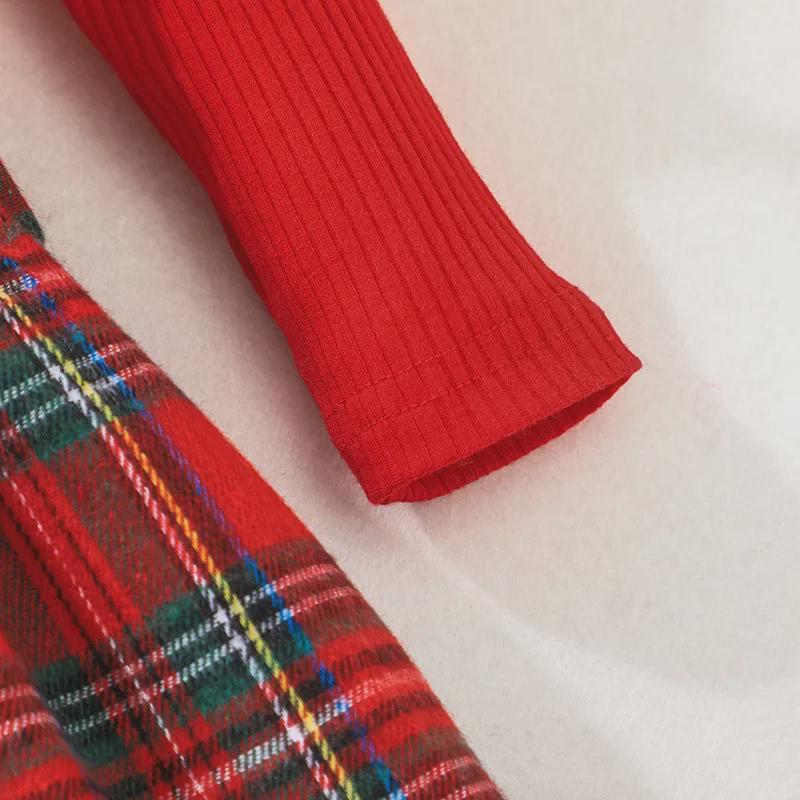 INS Baby Fashion Christmas Plaid Bow Dress 2025 - Children's Long-Sleeve Skirt
