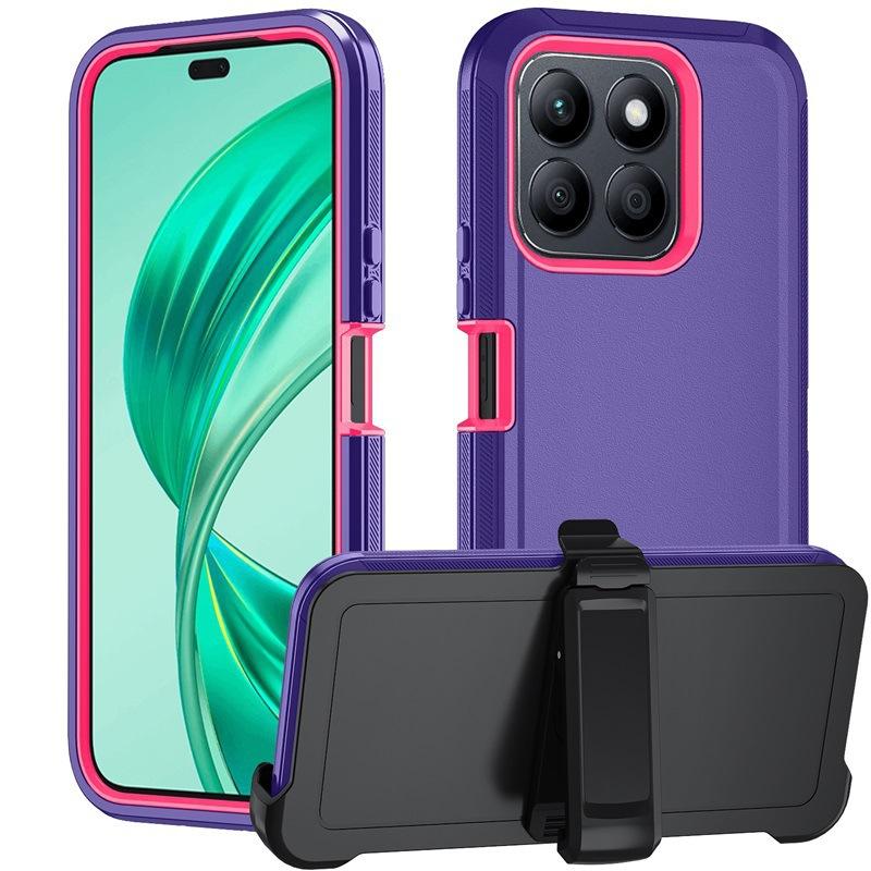 Rugged Magnetic Case for Honor X8b | 360° Rotatable Stand + Anti-Slip TPU+PC | Shockproof Galaxy Cover