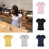 Queen White Vneck Short Sleeve T Shirt For Summer Casual Women