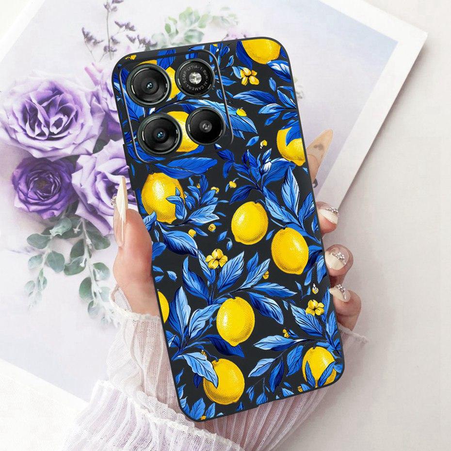 Модный Чехол с Буквой для Телефона Motorola Moto G77 G67 Задняя Крышка Для MOTO G67 G77 5G Мягкие Черные Силиконовые Чехлы