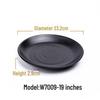 Melamine Black Imitation Porcelain Plate - Versatile Dish for Hot Pot, Barbecue, and Cold Dishes