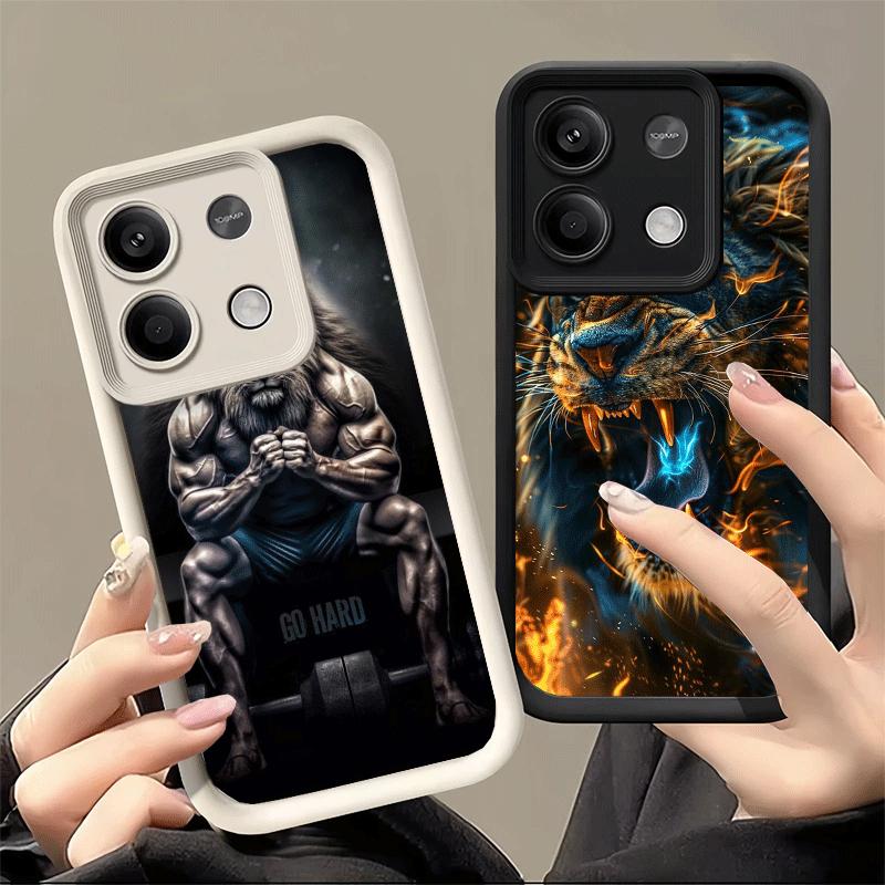Phone Case for Xiaomi Redmi Note 15 14 13 Pro Plus Lion Male Man King Shell 12S 11 11S 11T 5G 14S Soft Silicone Funda