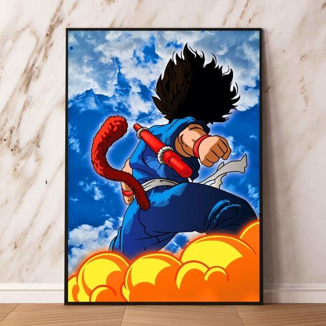 Аниме постер Dragon Ball Torso Wukong Модульная картина детская экшн-кукла Наклейка на стену украшение для гостиной