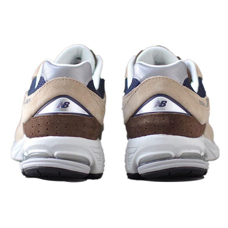 New Balance 2002R Бежевые темно-синие кроссовки унисекс Коричневые ML2002R5