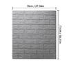77cm*70cm 3D Wall Sticker Imitation Brick Bedroom Home Decor Waterproof Anti-mold Self-adhesive DIY Wallpaper For Living Room