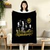 1PC Tokio Hotel Patterned Flannel Blanket Suitable For All Seasons For Home Decor Warmth And Comfort Gifts Holiday Present
