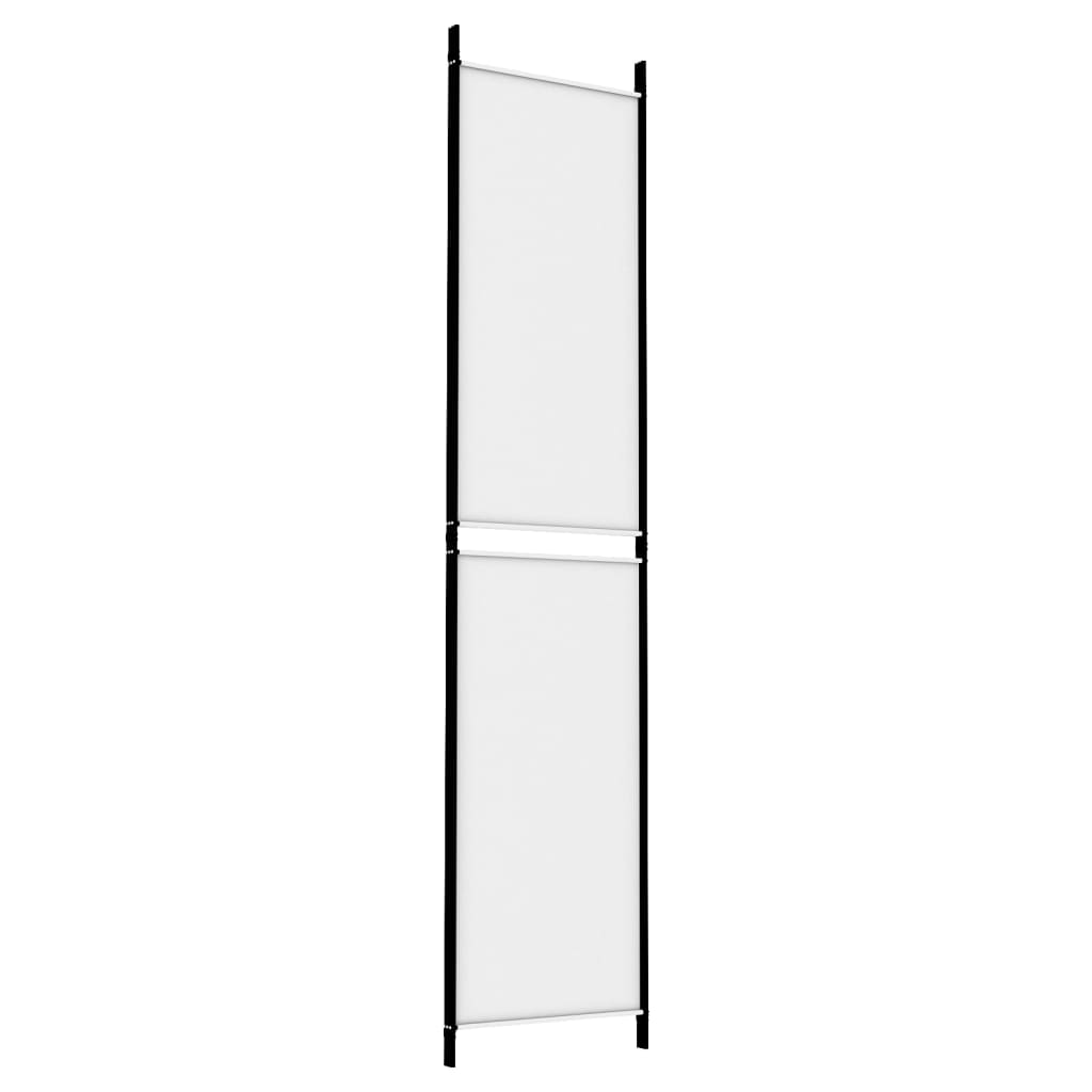 Vidaxl Ширма 3-панельная, Белая, 150x220 см, Ткань