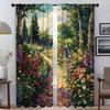 Элегантные шторы для комнаты, для камеры, садовые шторы, затемняющие шторы, 2 шт., украшение на Хэллоуин, перегородка для гостиной, кухни