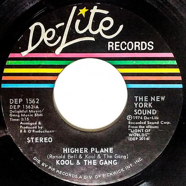 7-дюймовая пластинка KOOL & THE GANG - Higher Plane DEP1562 De-Lite Records 1974 Канада Соул/Фанк Б/У