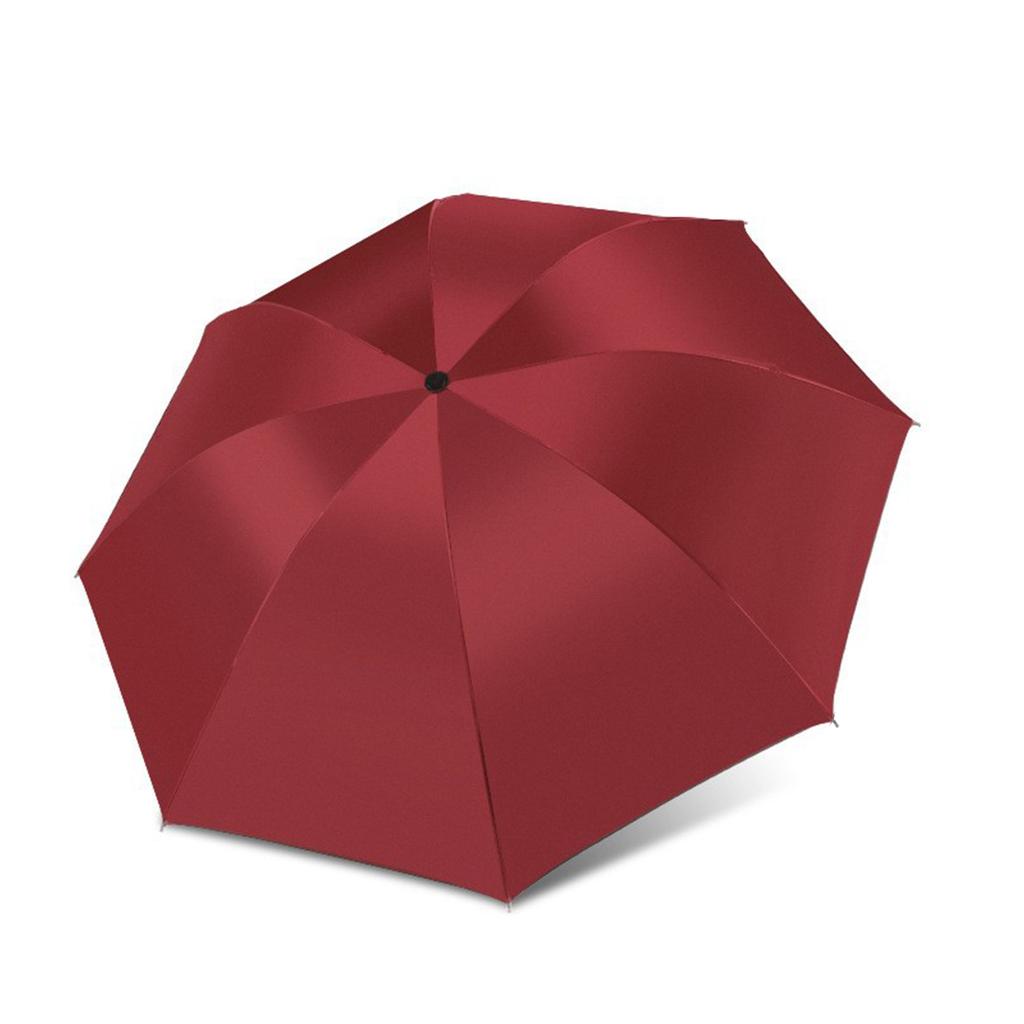 Automatic Umbrella for Men Women Dualuse Foldable Rain Sun Umbrella with Black Coating for Sun