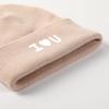 White "I Love U" Print Knit Hat Beanie, Man Cap Soft Cozy Solid Gorro Knit Cap Beanie