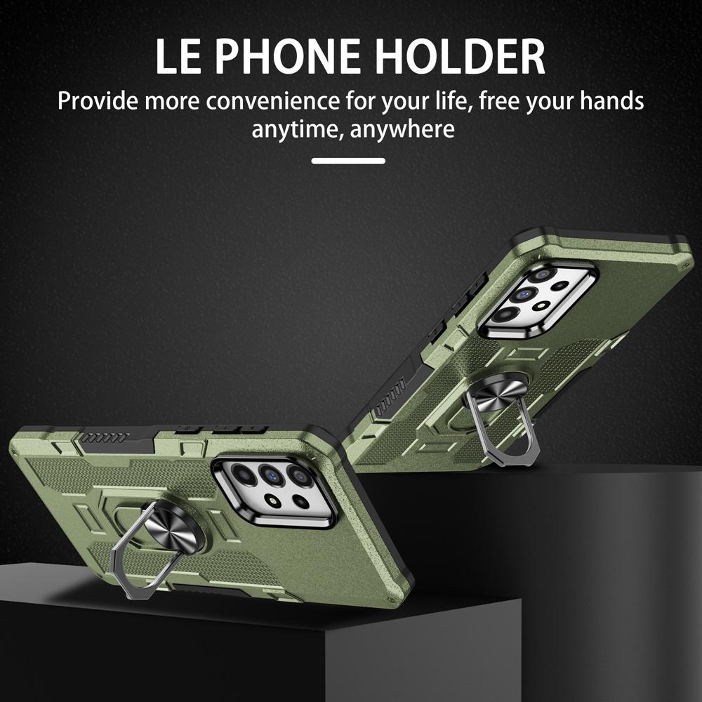 Shockproof Armor Case for Samsung A73 A53 A33 5G A23 A13 Ring Stand Phone Back Cover for Galaxy A04S A52S 5G A72 A32 4G