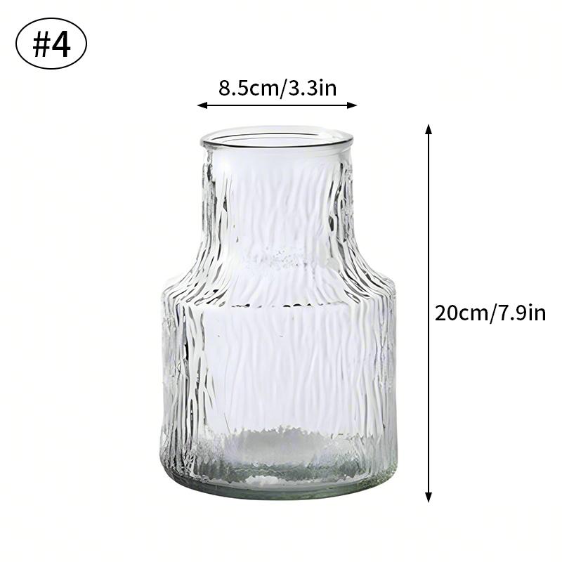 Clear Glass Vase Large Modern Flower Vase Hydroponic Plant Vases for Wedding Centerpieces Dining Table Living Room Decorations
